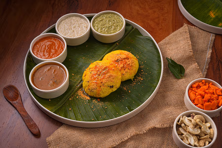Kanchi Ghee Podi Rava Idly